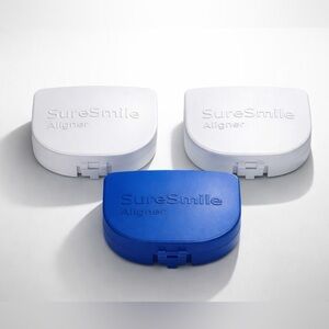 SureSmile Aligner Cases in Blue and White